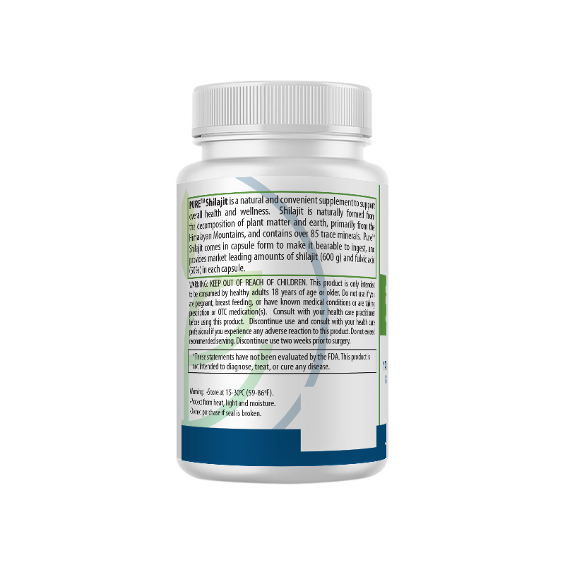 Shilajit | 600mg, 50% Fulvic Acid, Energy, Immune, 60 Caps, USA!