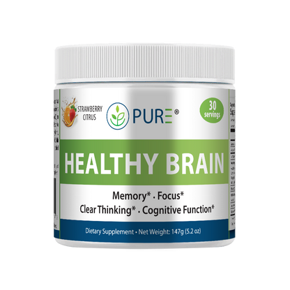 Healthy Brain | Lion’s Mane, Alpha-GPC, Focus, Memory, 30 Servings, USA!