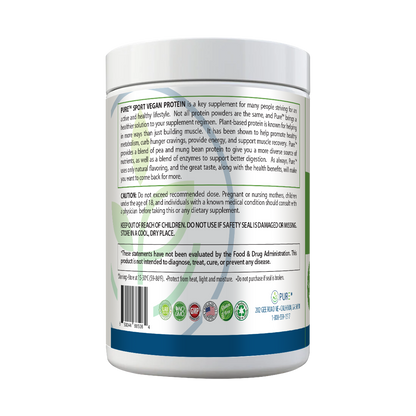 Sport Vegan Protein |  Powder 25g, Pea, Chocolate, Muscle, 15 Servings, USA, 3 Flavors!