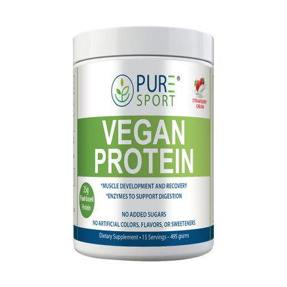 Sport Vegan Protein |  Powder 25g, Pea, Chocolate, Muscle, 15 Servings, USA, 3 Flavors!