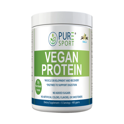 Sport Vegan Protein |  Powder 25g, Pea, Chocolate, Muscle, 15 Servings, USA, 3 Flavors!