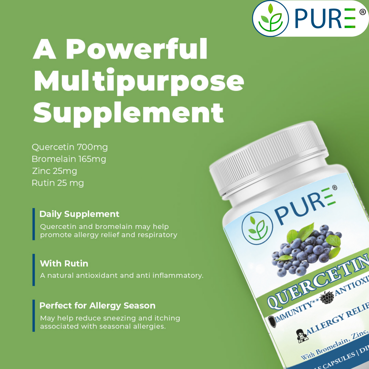 Quercetin Plus | 60 Capsules