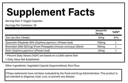 PURE® Quercetin Plus | 60 Capsules