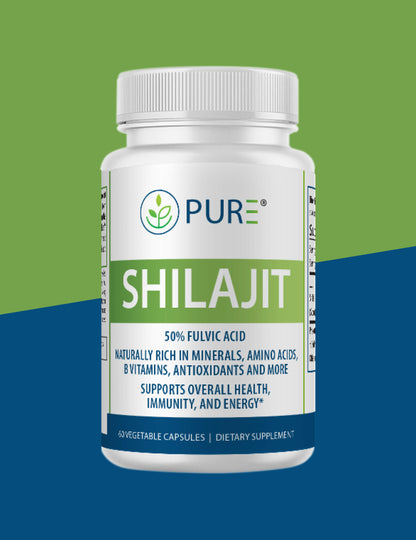 Shilajit | 600mg, 50% Fulvic Acid, Energy, Immune, 60 Caps, USA!