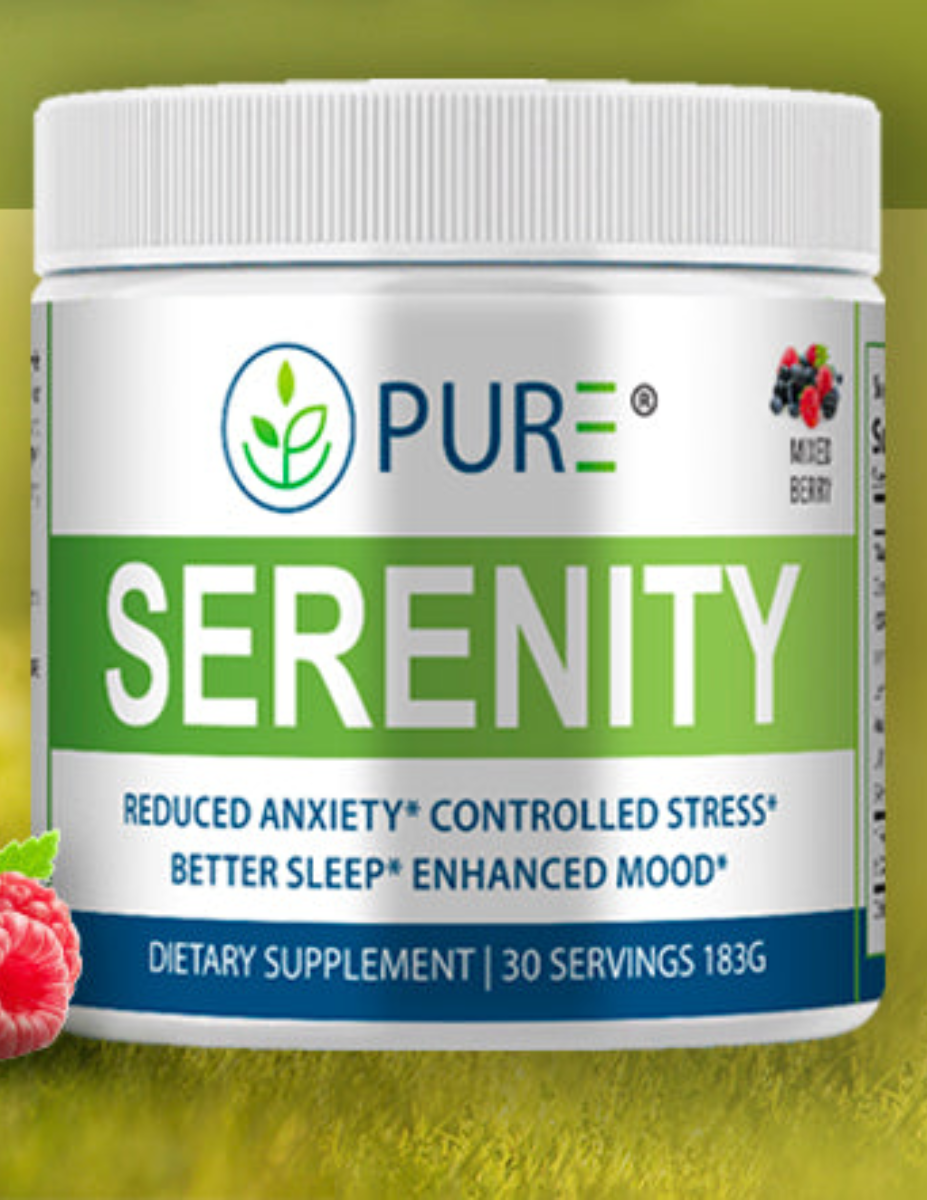 Serenity | Ashwagandha, GABA, Stress Relief, Sleep, Mixed Berry, 30 Servings!
