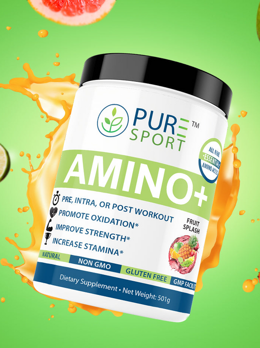 Amino+ | (501g, 30 servings) All 9 essential Amino Acids, Fruit Splash!