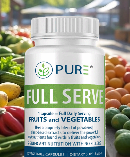 Full Serve | (30 capsules featuring Phytoserv™) Daily Supply of Fruits & Vegetables in 1 Capsule!