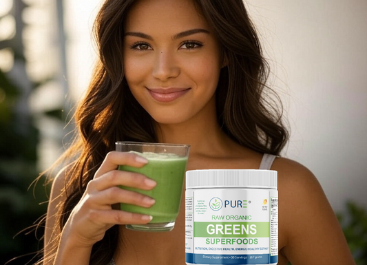 Raw Organic Greens Superfoods | Spirulina, Detox, Mango, Lemon Lime, 30 Servings, USA!