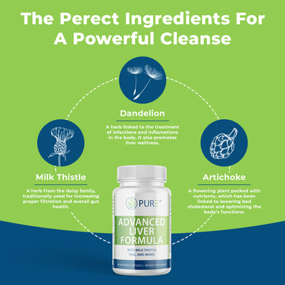 Advanced Liver Formula | Milk Thistle, NAC, Liver Detox, 60 Caps, USA!