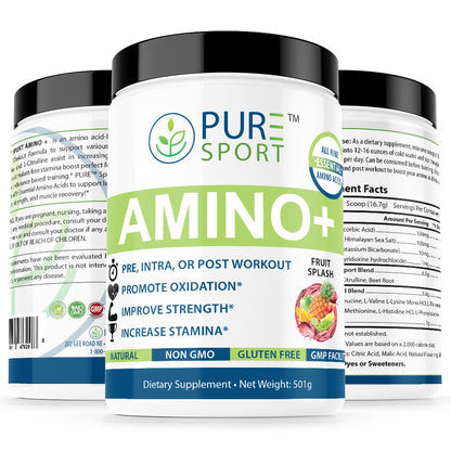Amino+ | BCAA, L-Citrulline, Muscle, Fruit Splash, 30 Servings, USA!