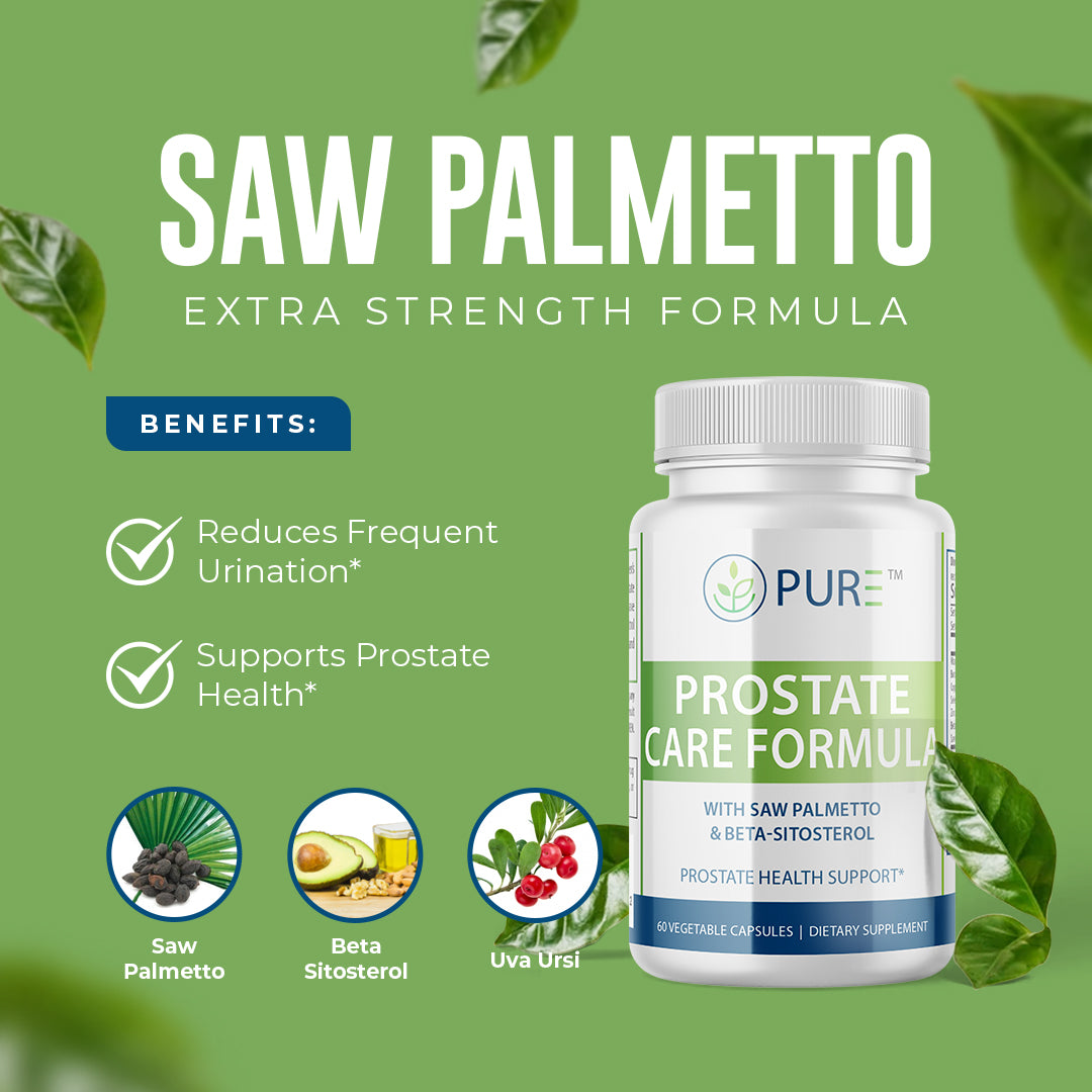 Prostate Care Formula | Saw Palmetto, Beta-Sitosterol, BPH, Urinary Health!