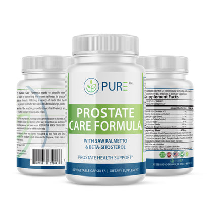 Prostate Care Formula | Saw Palmetto, Beta-Sitosterol, BPH, Urinary Health!